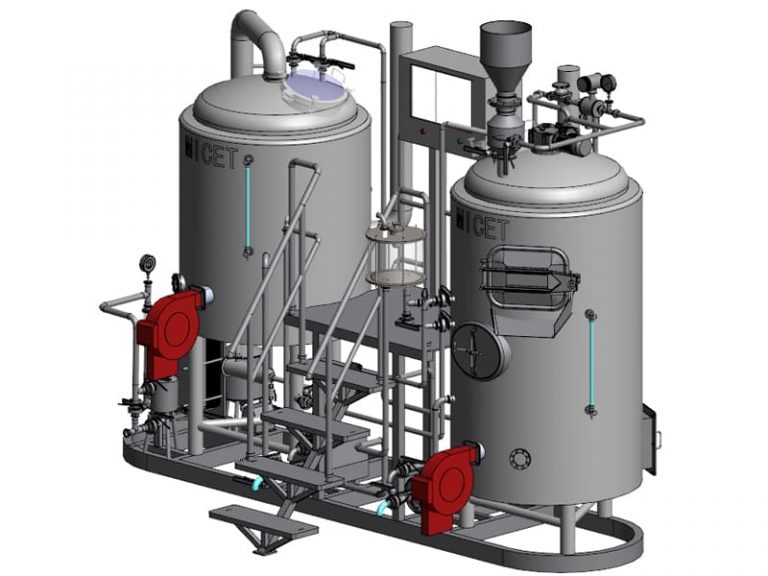 Conception d'équipement de brasserie en 3D