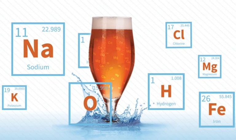 Which substances in the water affect the flavor of beer
