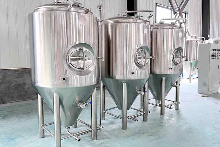 Structure and size selection of conical fermenter