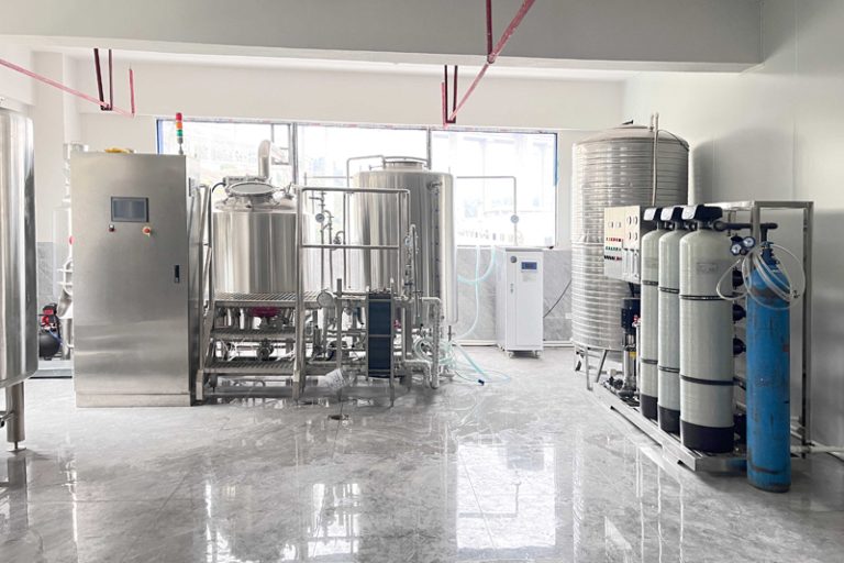 400L craft beer equipment installation completed
