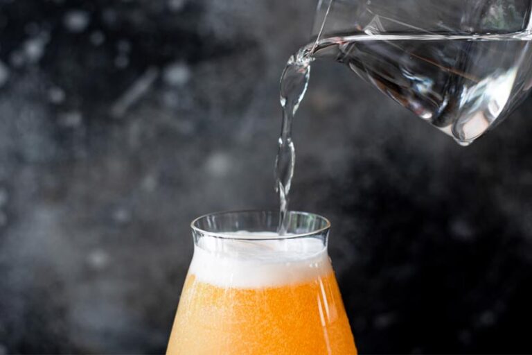 How does water affect the taste of beer?