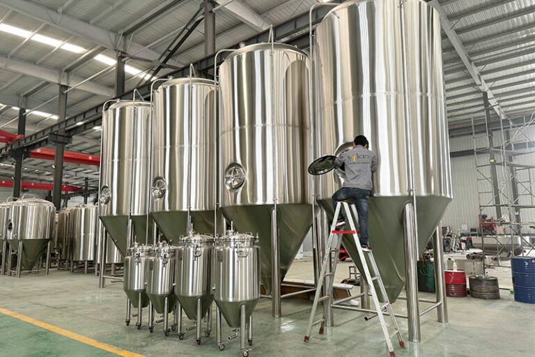 9000L fermentation tank and yeast collection tank