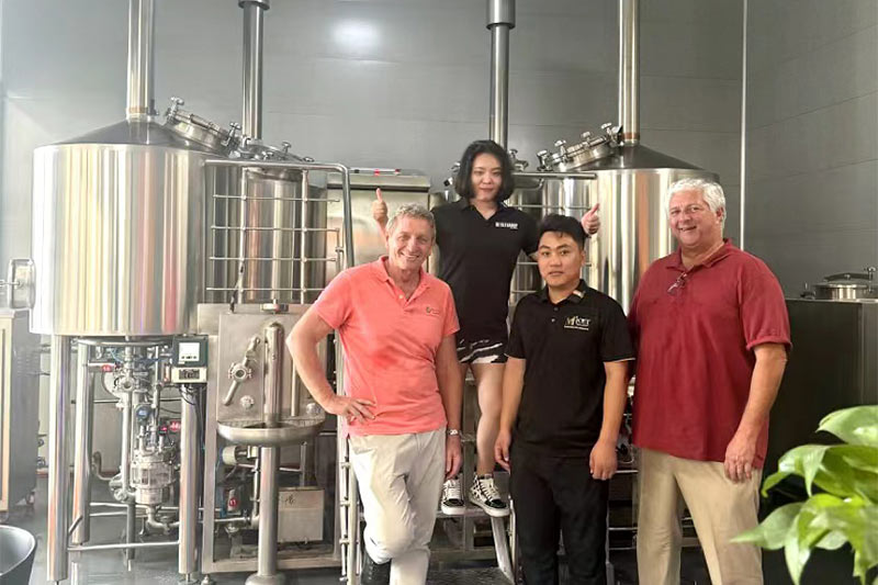 South African friends visited the factory and spoke highly of the automated brewing system