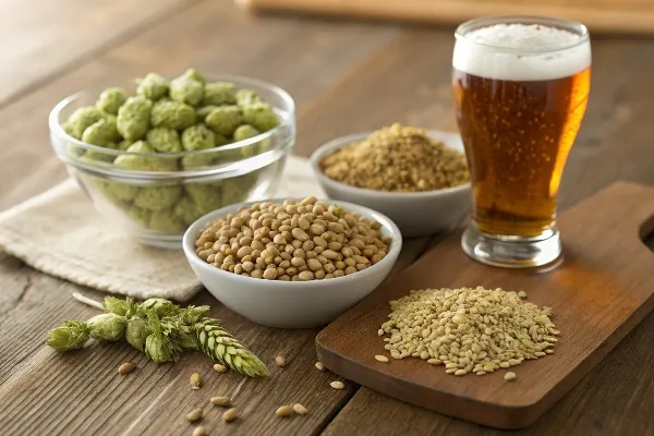 4 basic beer ingredients