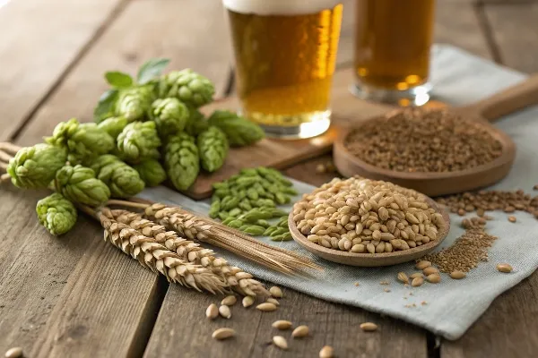 four brewing ingredients