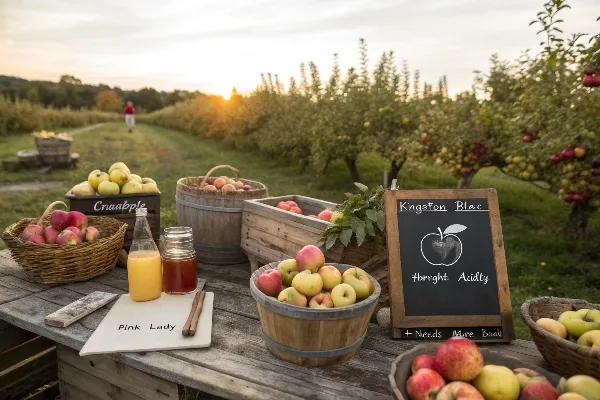 Different kinds of apples