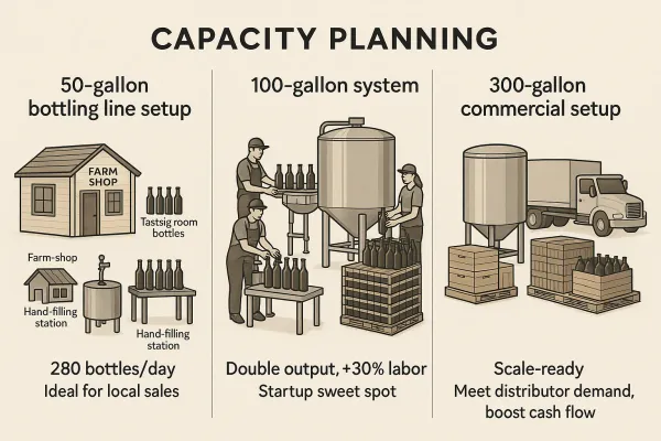How big should my mash tun and fermenters be