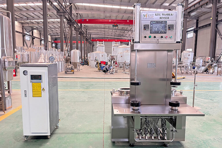 2-head beer keg washing machine