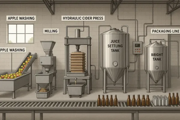 What eqauipment do you actually need to make cider at commercial scale